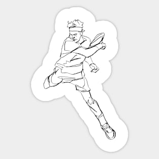 TENNIS ART Sticker